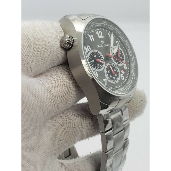 Charles Hutton Aristocrat Dual Time Men's Watch - Picture 5 of 8